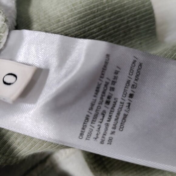 Dorothee Schumacher Cropped Sage Green Hoodie With Drawstring & Ribbed Cuffs S - Picture 12 of 12